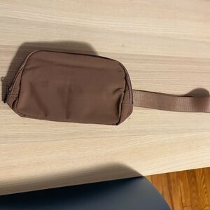 brown polyester crossbody bag fanny pack